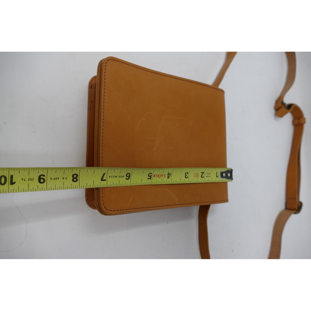 Infinity Firenze Leather Crossbody Bag Small Purse Tan Italian Designer - Picture 7 of 7